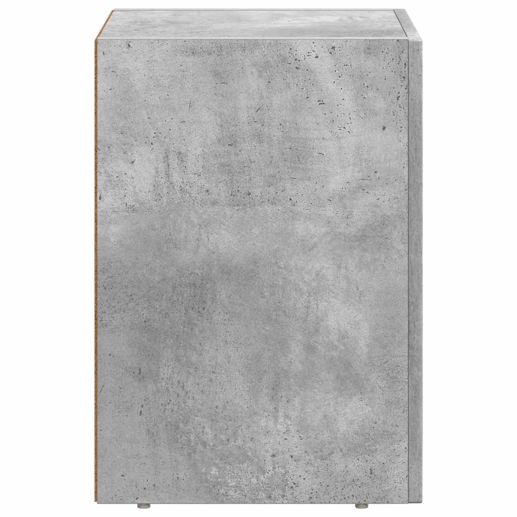 Table de chevet 2 pcs Gris béton 29,5 x 33,5 x 50 cm - XIOS