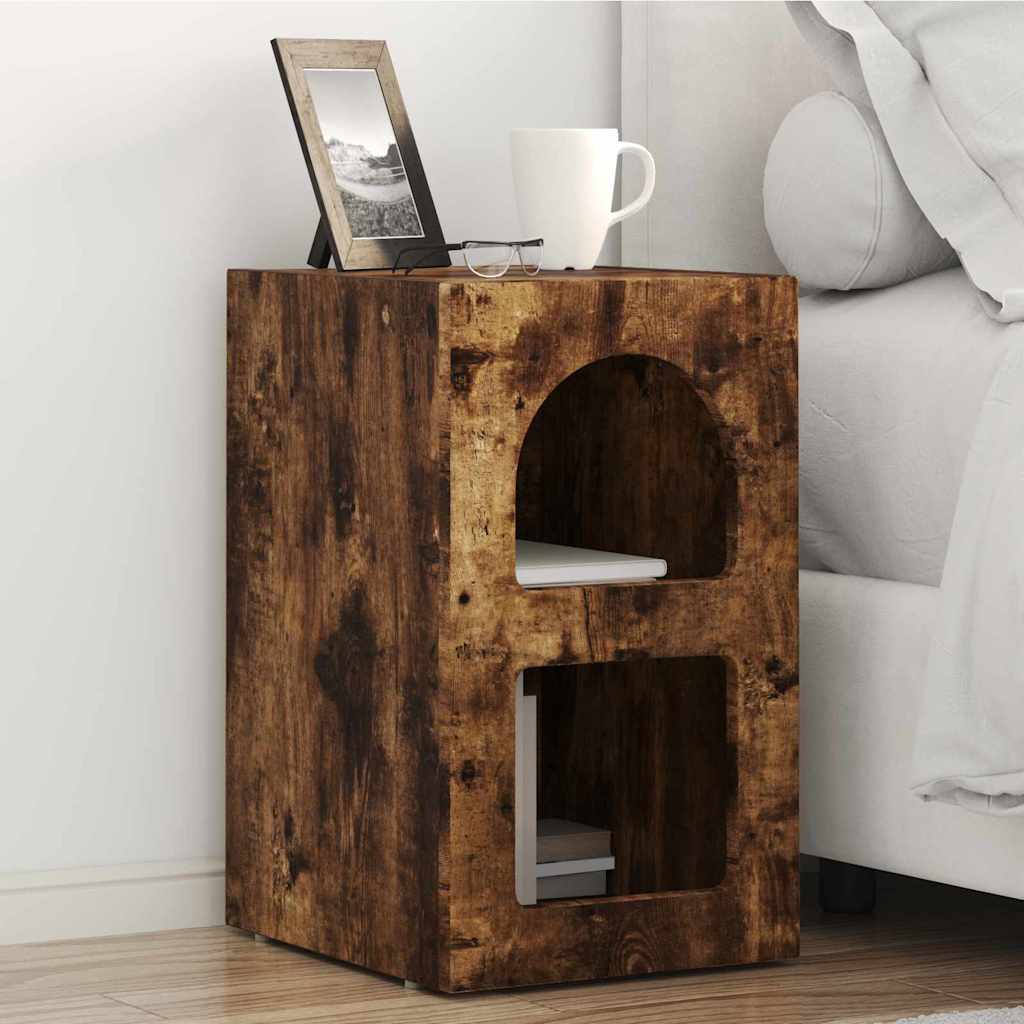 Table de chevet 2 pcs Chêne fumé 29,5 x 33,5 x 50 cm - XIOS