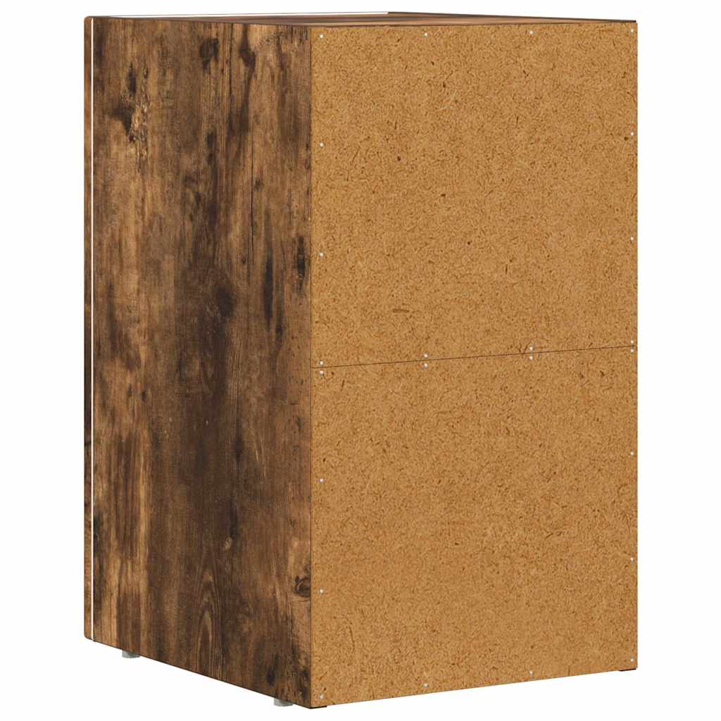 Table de chevet 2 pcs Chêne fumé 29,5 x 33,5 x 50 cm - XIOS