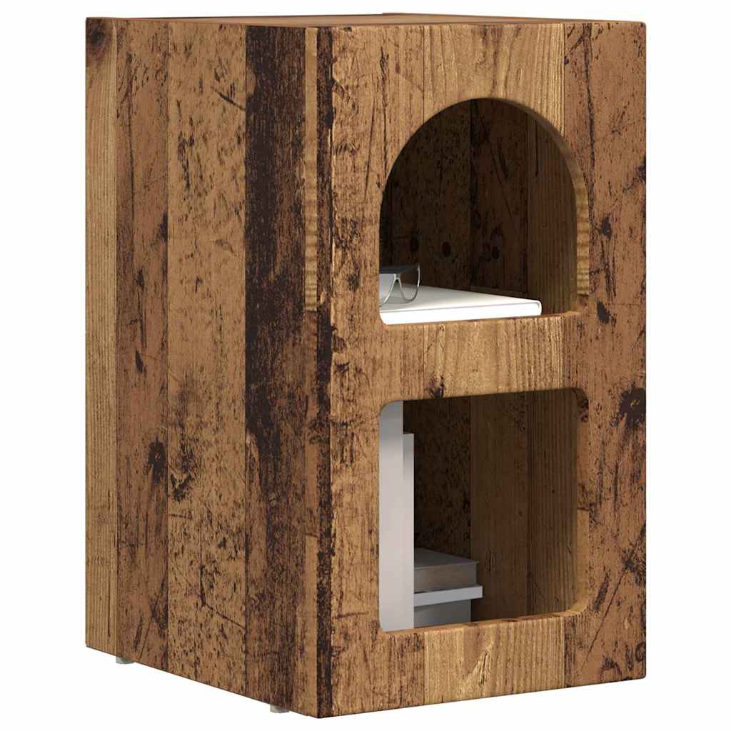 Table de chevet 2 pcs Bois ancien 29,5 x 33,5 x 50 cm - XIOS