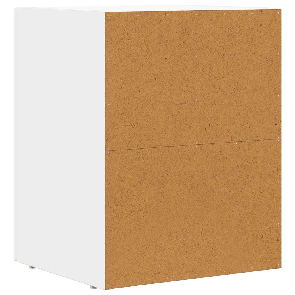Table de chevet Blanc 40 x 35 x 50 cm Bois d'ingénierie - XIOS