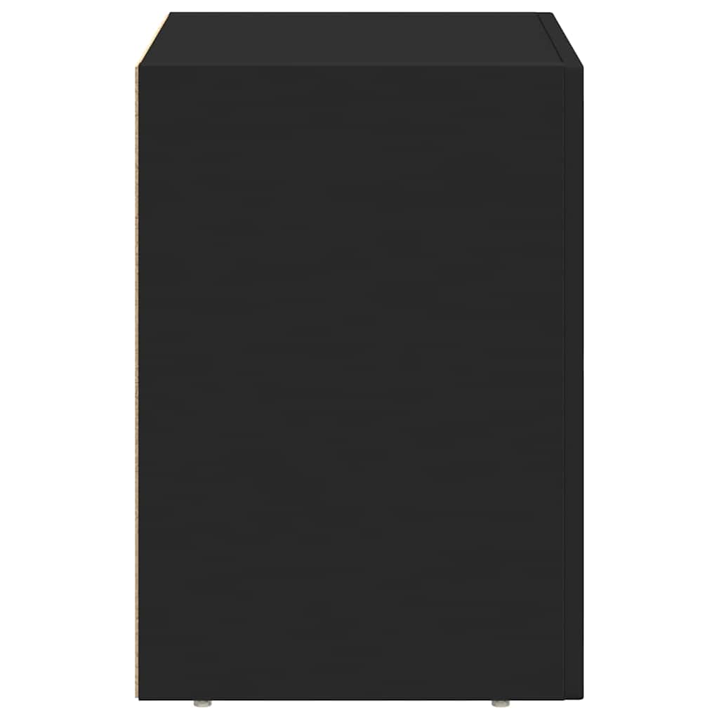 Table de chevet 2 pcs Noir 40 x 35 x 50 cm Bois d'ingénierie - XIOS