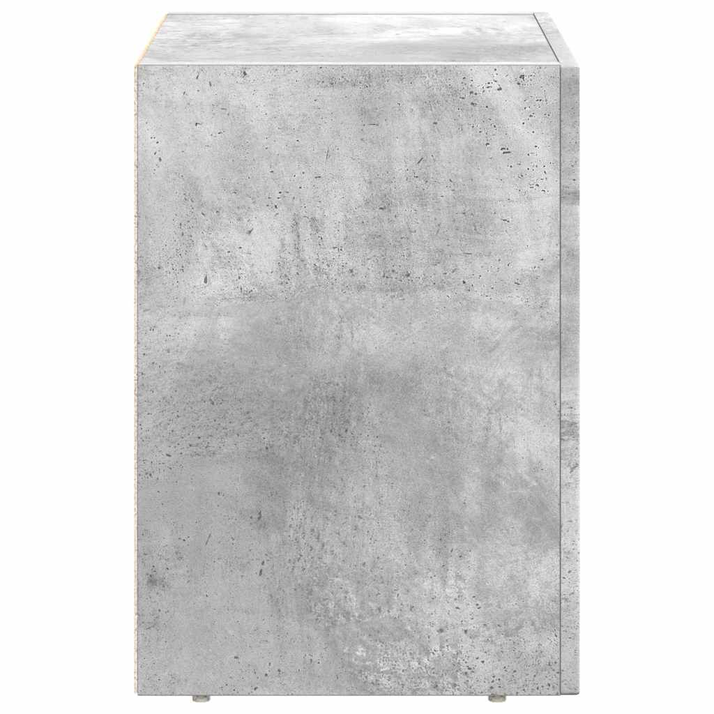 Table de chevet 2 pcs Gris béton 40 x 35 x 50 cm - XIOS