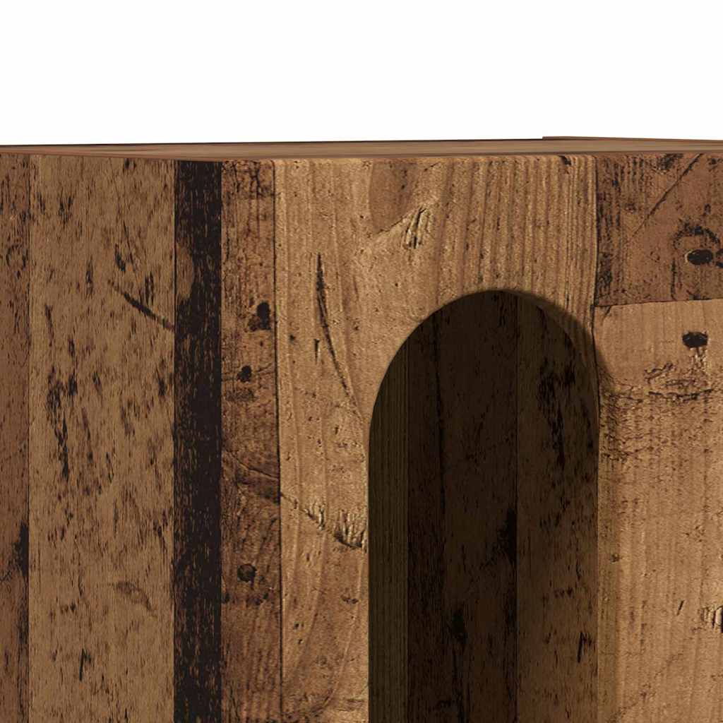 Table de chevet 2 pcs Bois ancien 40 x 35 x 50 cm - XIOS
