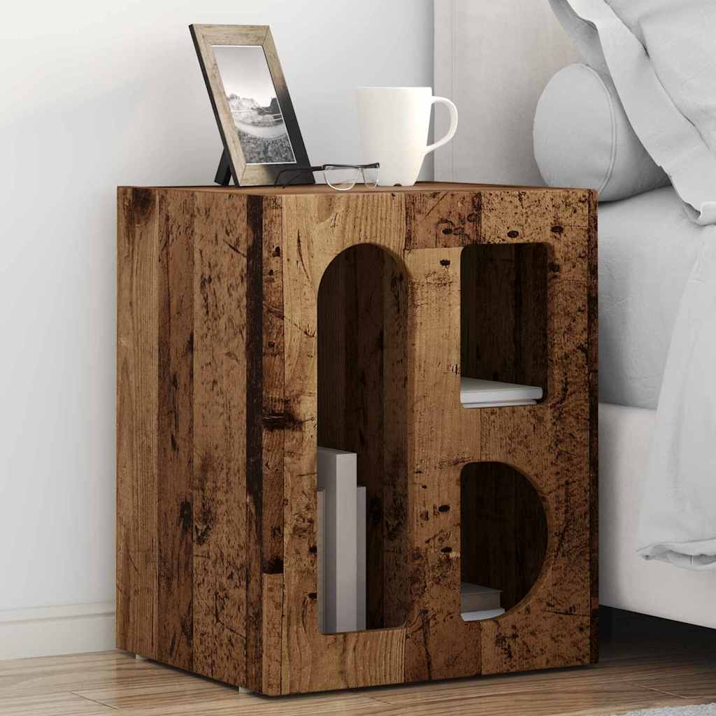 Table de chevet 2 pcs Bois ancien 40 x 35 x 50 cm - XIOS