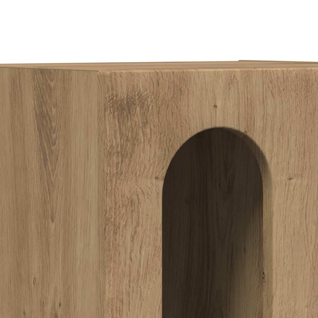 Table de chevet 2 pcs Chêne artisanal 40 x 35 x 50 cm - XIOS