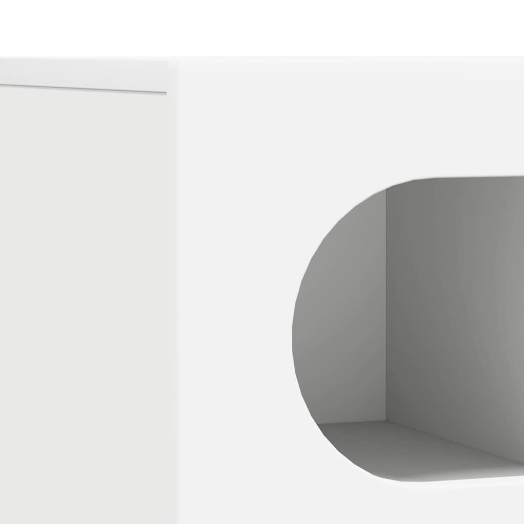 Meuble TV Blanc 100 x 35 x 40 cm Bois d'ingénierie - XIOS