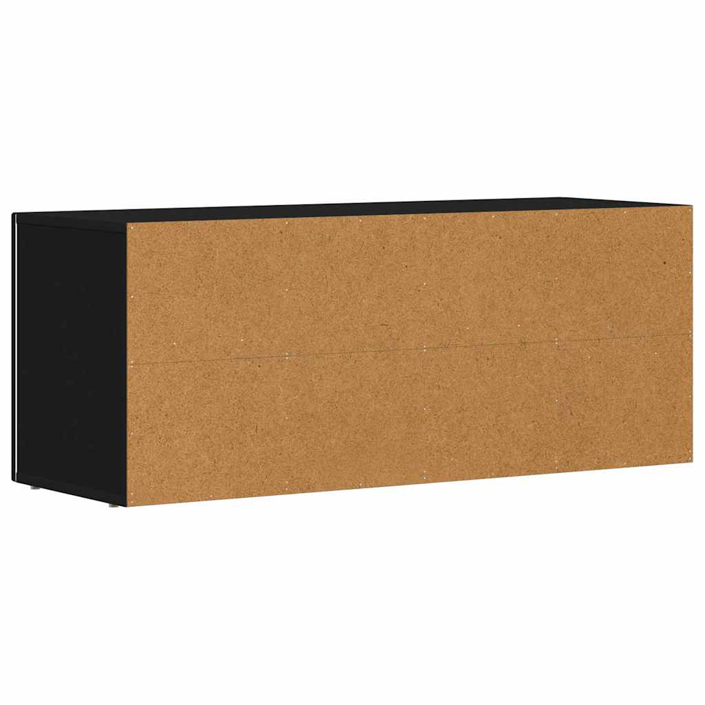 Meuble TV Noir 100 x 35 x 40 cm Bois d'ingénierie - XIOS