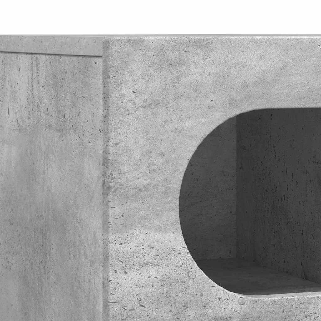 Meuble TV Gris béton 100 x 35 x 40 cm Bois d'ingénierie - XIOS