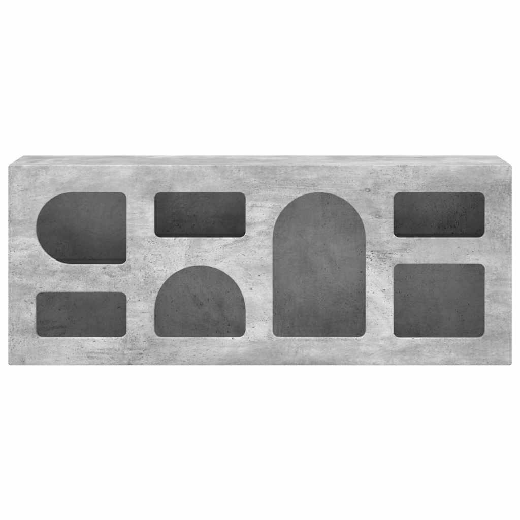 Meuble TV Gris béton 100 x 35 x 40 cm Bois d'ingénierie - XIOS