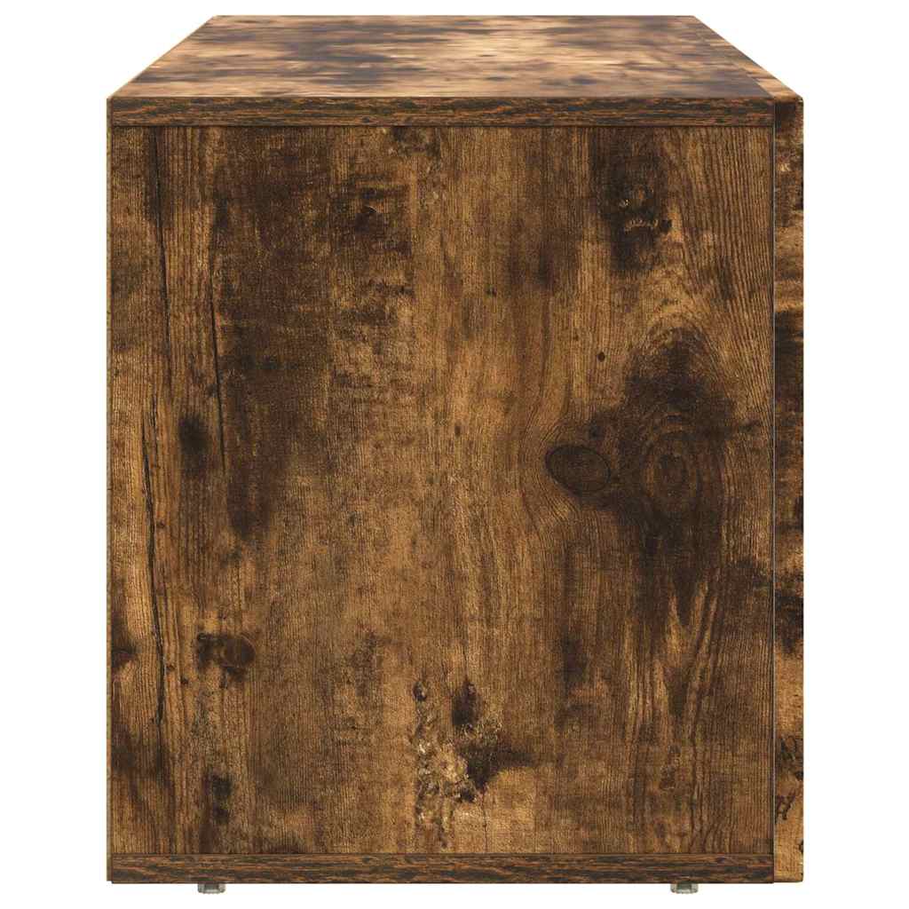 Meuble TV Chêne fumé 100 x 35 x 40 cm Bois d'ingénierie - XIOS