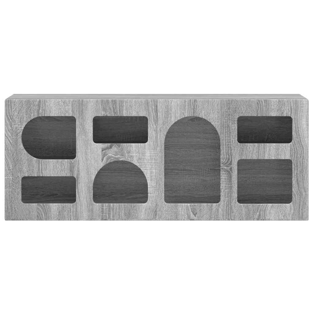 Meuble TV Gris Sonoma 100 x 35 x 40 cm Bois d'ingénierie - XIOS