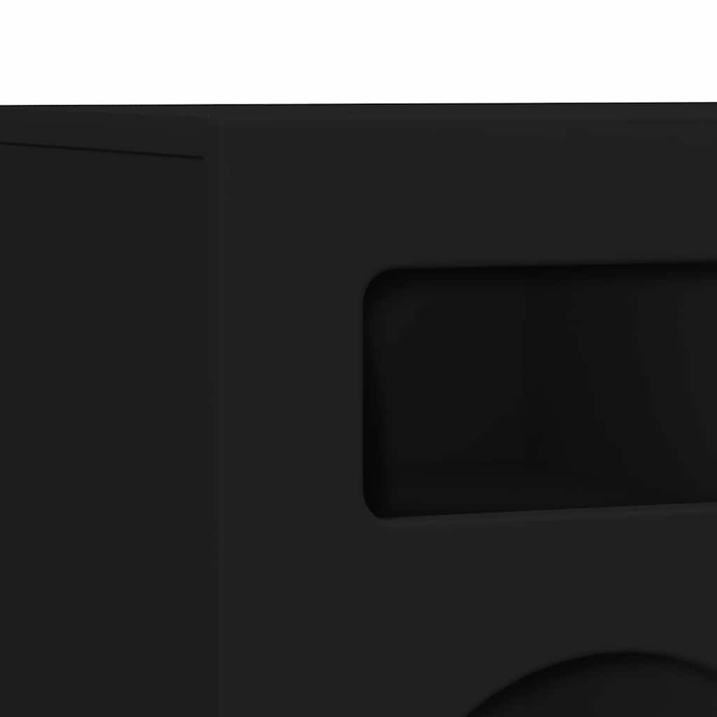 Meuble TV Noir 80 x 35 x 40 cm Bois d'ingénierie - XIOS