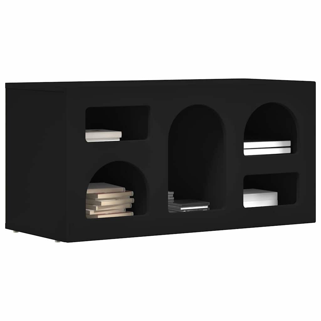 Meuble TV Noir 80 x 35 x 40 cm Bois d'ingénierie - XIOS