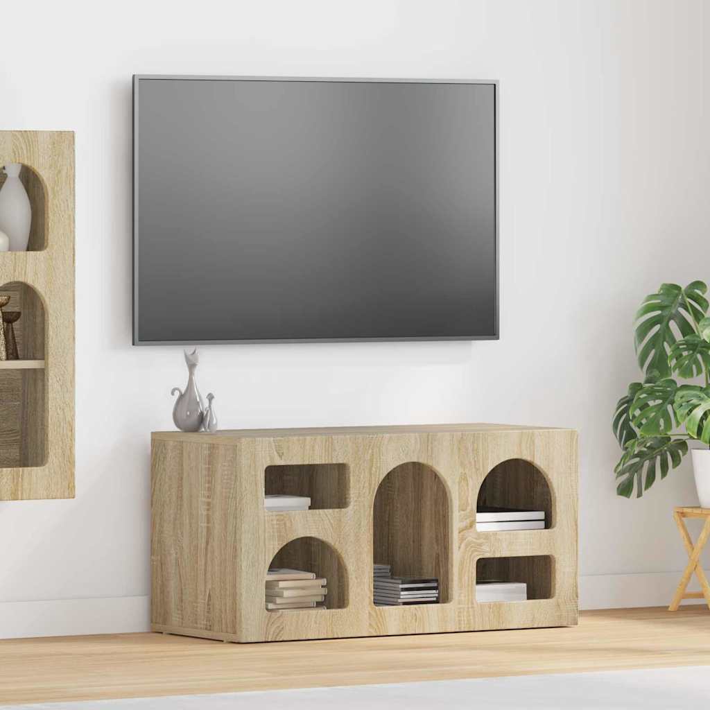 Meuble TV Chêne Sonoma 80 x 35 x 40 cm Bois d'ingénierie - XIOS