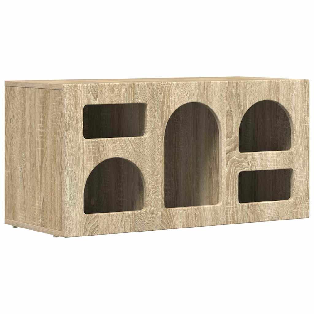 Meuble TV Chêne Sonoma 80 x 35 x 40 cm Bois d'ingénierie - XIOS