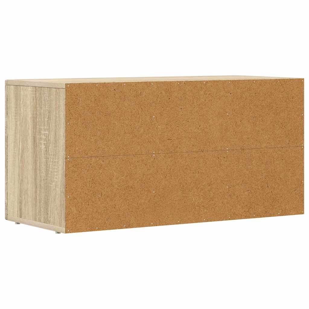 Meuble TV Chêne Sonoma 80 x 35 x 40 cm Bois d'ingénierie - XIOS