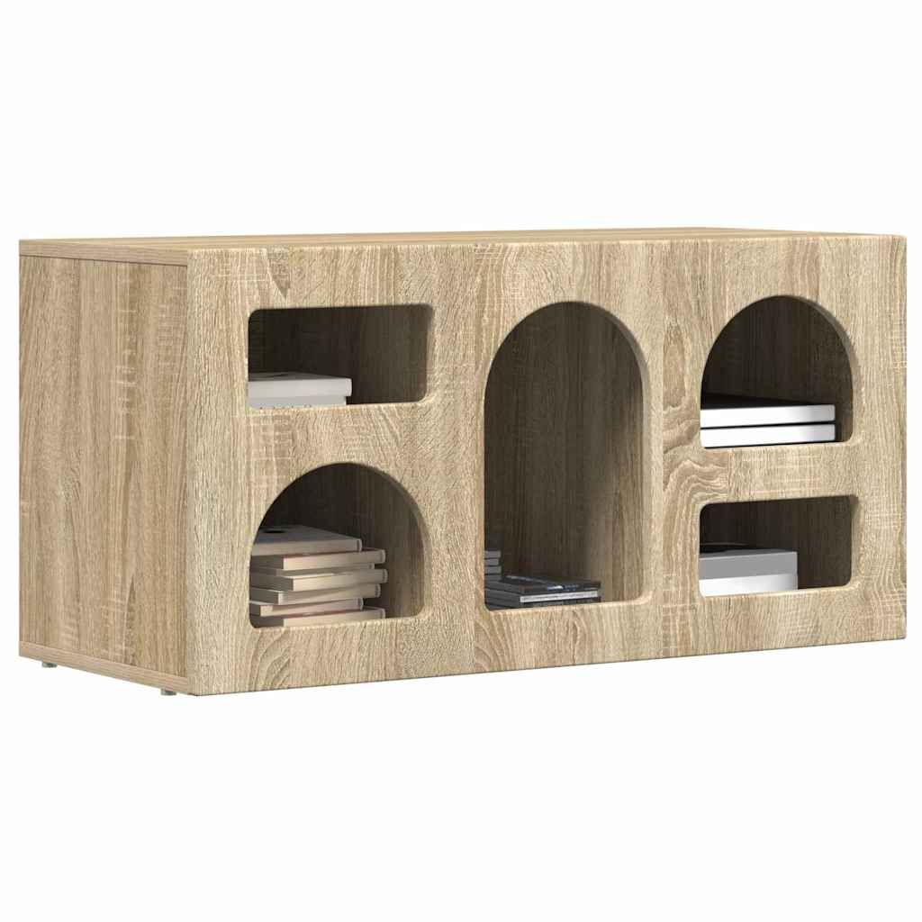 Meuble TV Chêne Sonoma 80 x 35 x 40 cm Bois d'ingénierie - XIOS