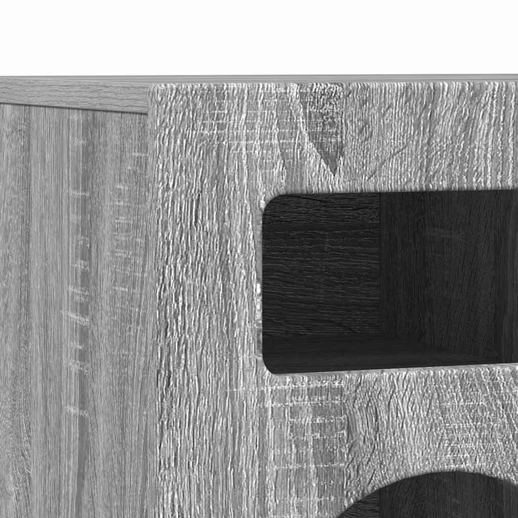 Meuble TV Gris Sonoma 80 x 35 x 40 cm Bois d'ingénierie - XIOS