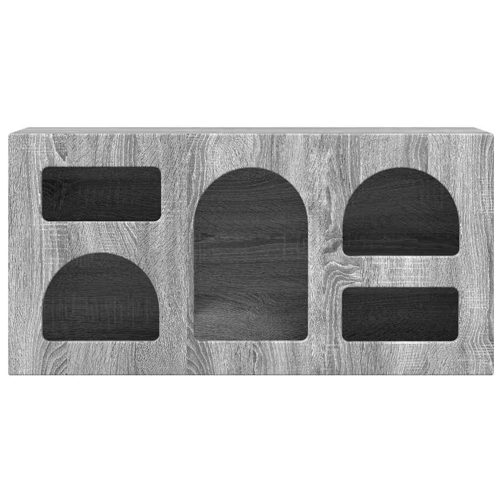 Meuble TV Gris Sonoma 80 x 35 x 40 cm Bois d'ingénierie - XIOS