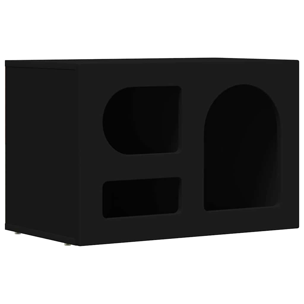 Meuble TV ELST 60 x 35 x 40 cm Noir Bois d'ingénierie - XIOS