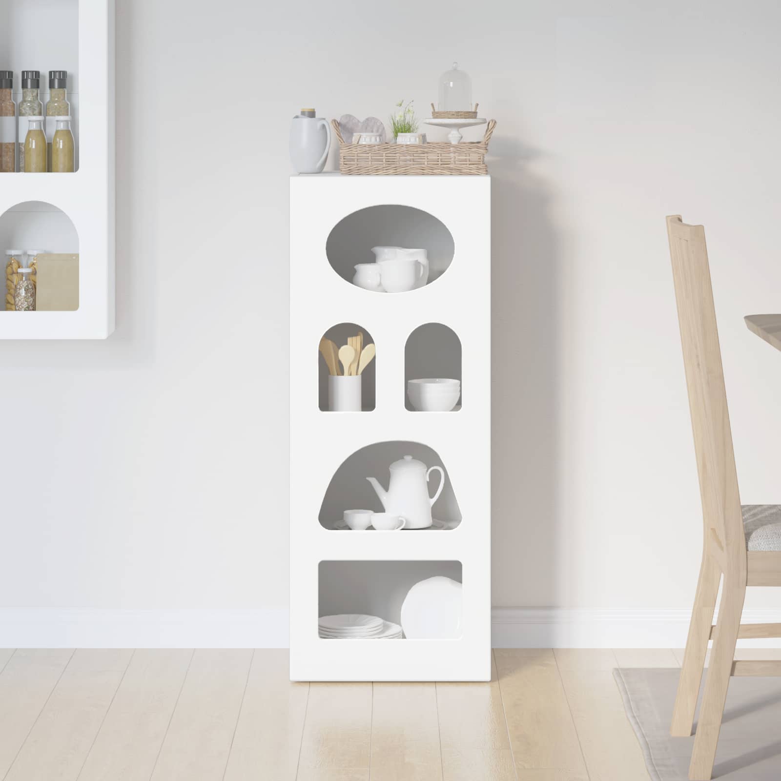 Buffet Blanc 40 x 35 x 100,5 cm Bois d'ingénierie - XIOS
