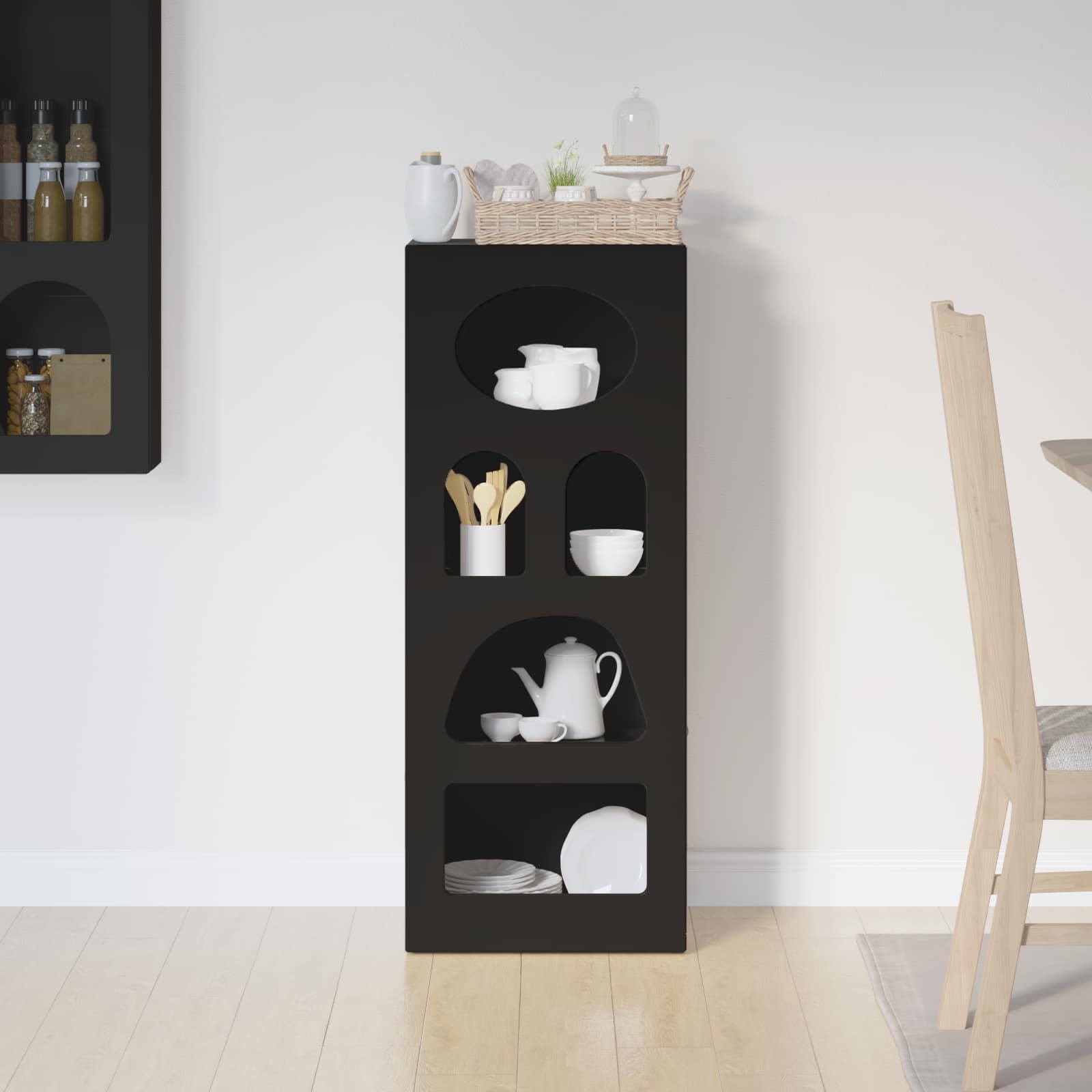 Buffet Noir 40 x 35 x 100,5 cm Bois d'ingénierie - XIOS