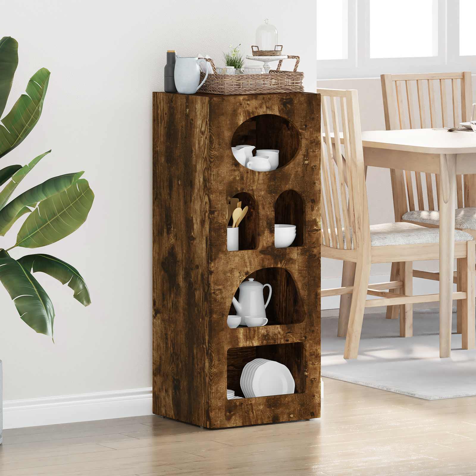 Buffet Chêne fumé 40 x 35 x 100,5 cm Bois d'ingénierie - XIOS