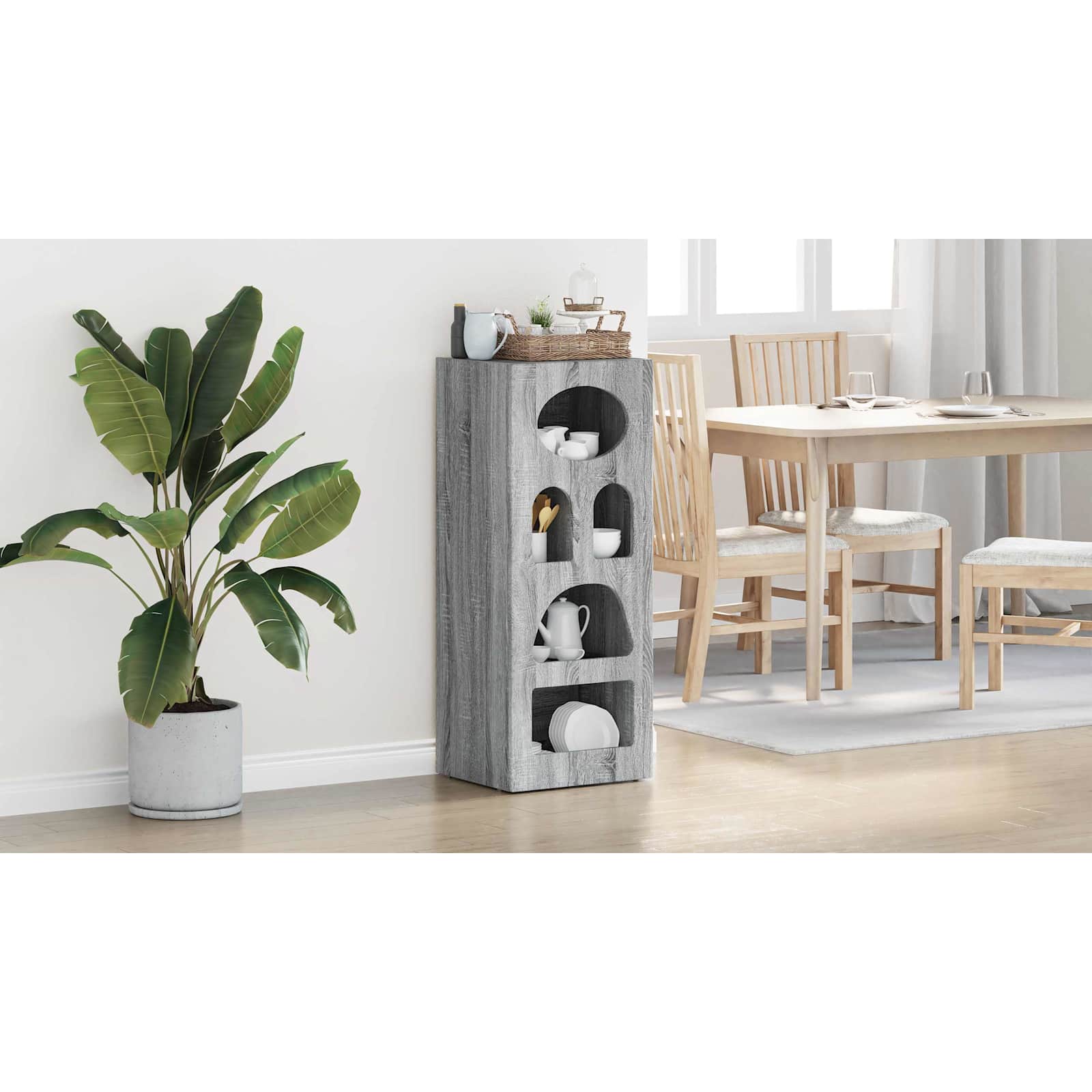Buffet Gris Sonoma 40 x 35 x 100,5 cm Bois d'ingénierie - XIOS