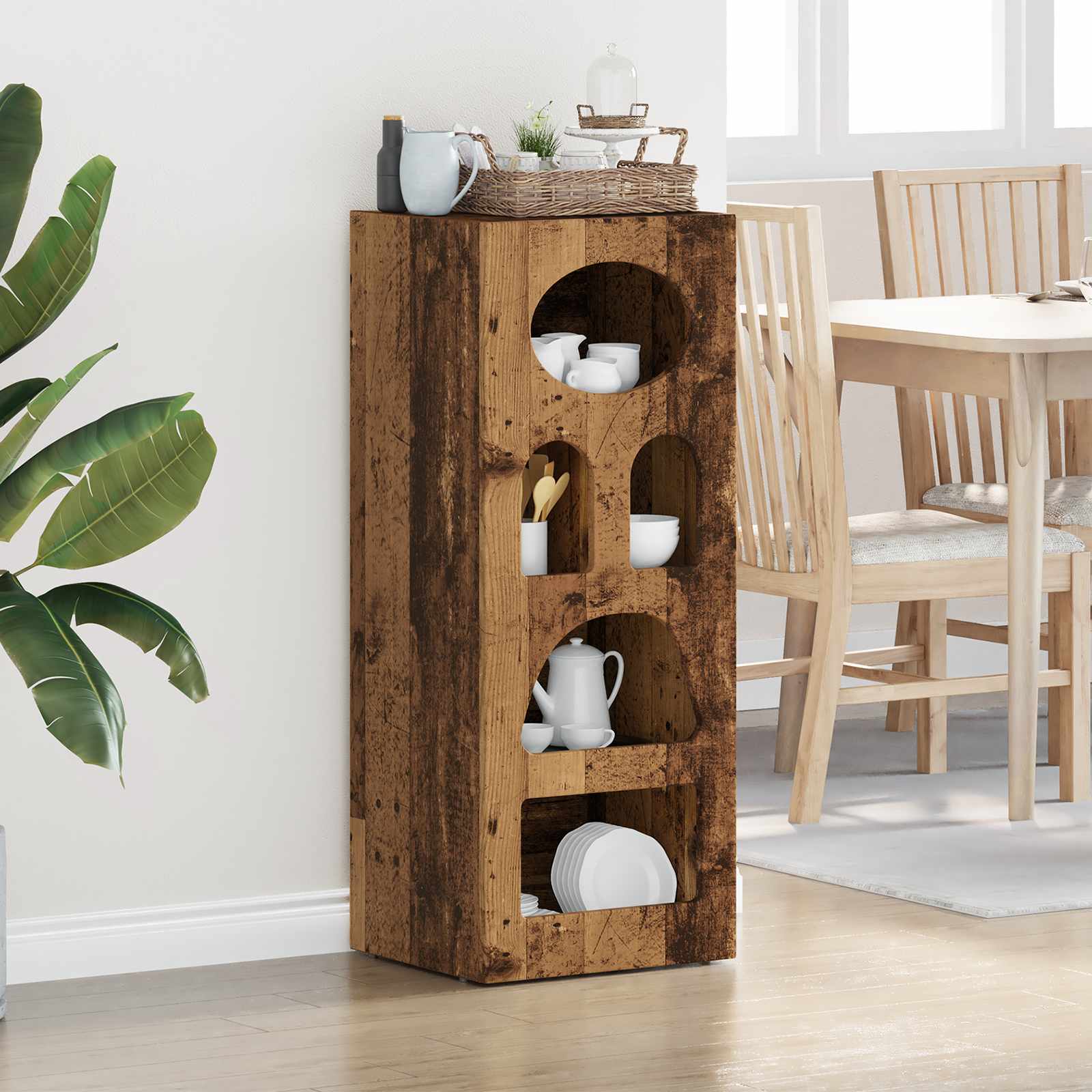 Buffet Bois ancien 40 x 35 x 100,5 cm Bois d'ingénierie - XIOS