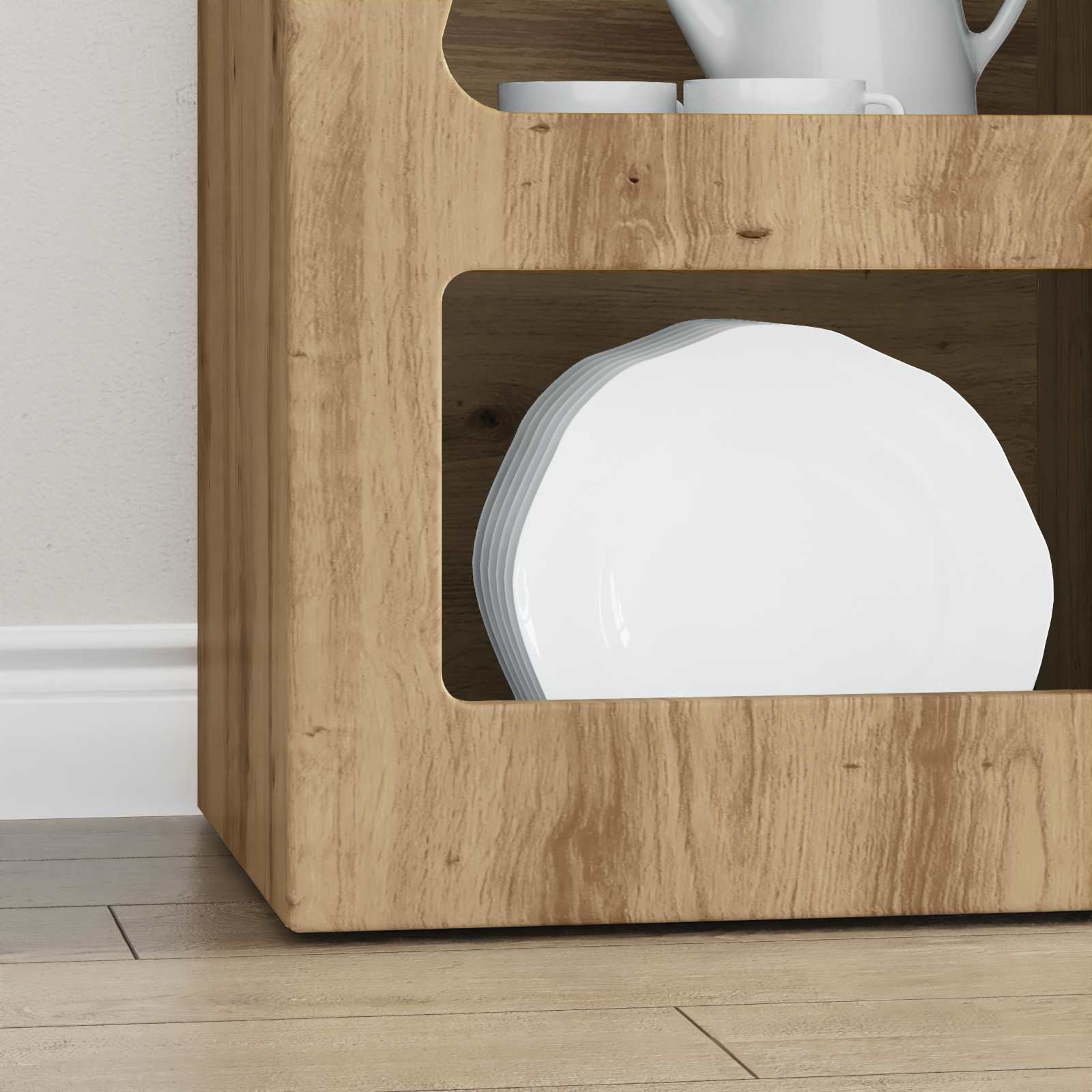 Buffet Chêne artisanal 40 x 35 x 100,5 cm Bois d'ingénierie - XIOS