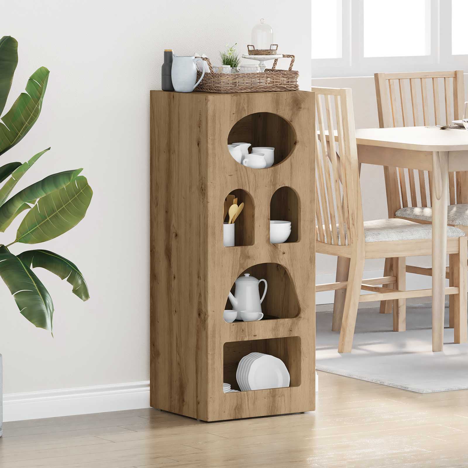 Buffet Chêne artisanal 40 x 35 x 100,5 cm Bois d'ingénierie - XIOS