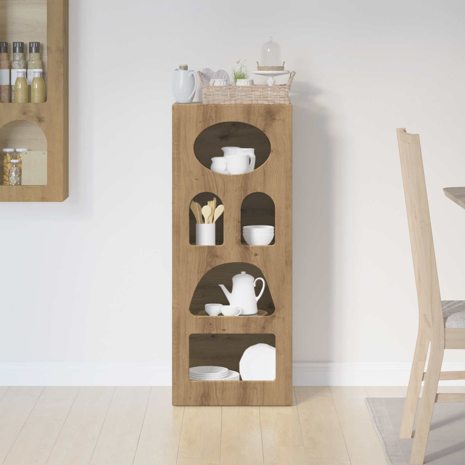 Buffet Chêne artisanal 40 x 35 x 100,5 cm Bois d'ingénierie - XIOS
