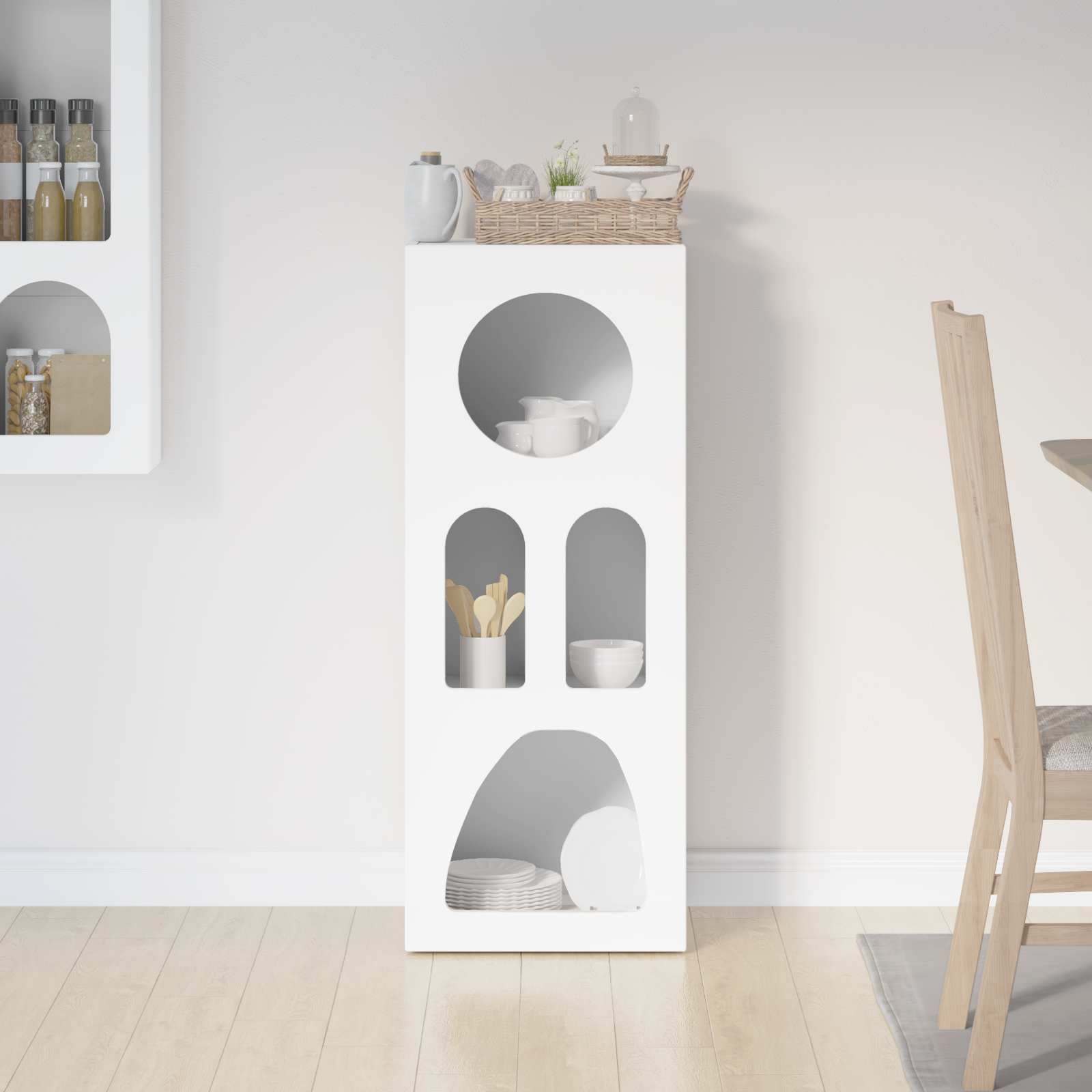Buffet Blanc 40 x 35 x 100.5 cm Bois d'ingénierie - XIOS