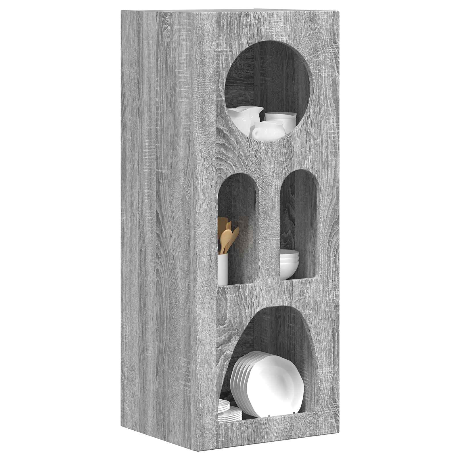 Buffet Gris Sonoma 40 x 35 x 100.5 cm Bois d'ingénierie - XIOS