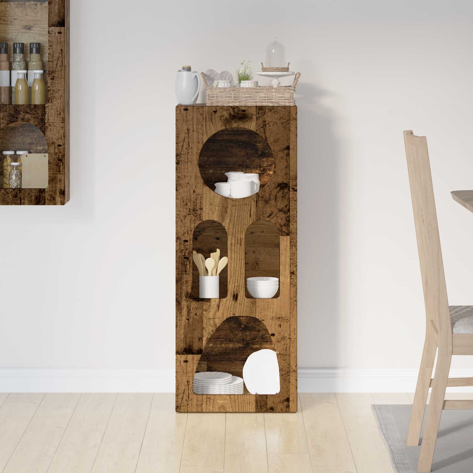 Buffet Bois ancien 40 x 35 x 100.5 cm Bois d'ingénierie - XIOS