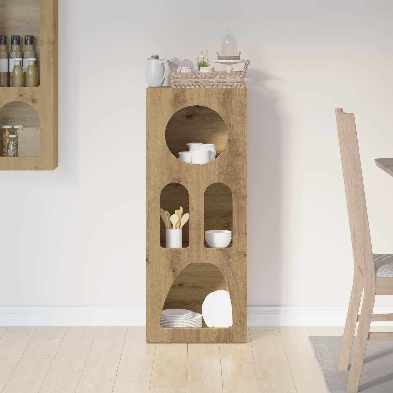 Buffet Chêne artisanal 40 x 35 x 100.5 cm Bois d'ingénierie - XIOS