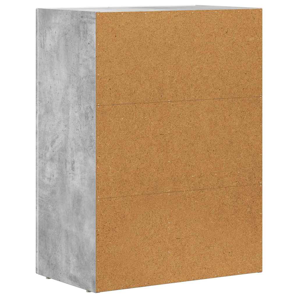Buffet Gris béton 59 x 35 x 80,5 cm Bois d'ingénierie - XIOS