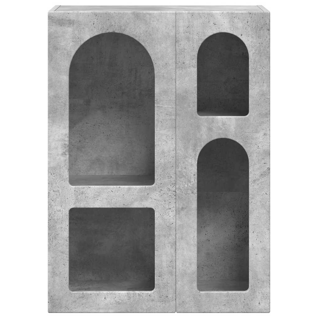 Buffet Gris béton 59 x 35 x 80,5 cm Bois d'ingénierie - XIOS