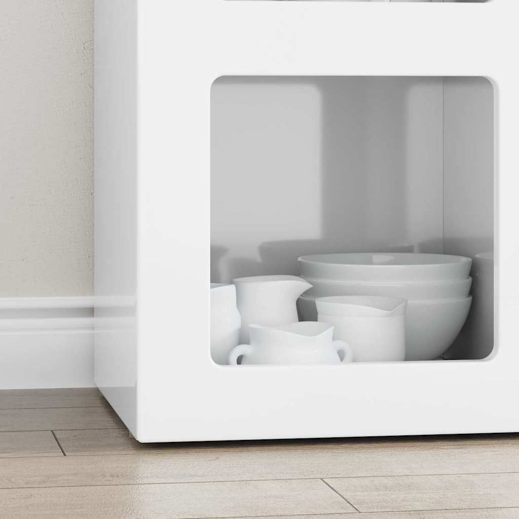 Buffet Blanc brillant 59 x 35 x 80,5 cm Bois d'ingénierie - XIOS