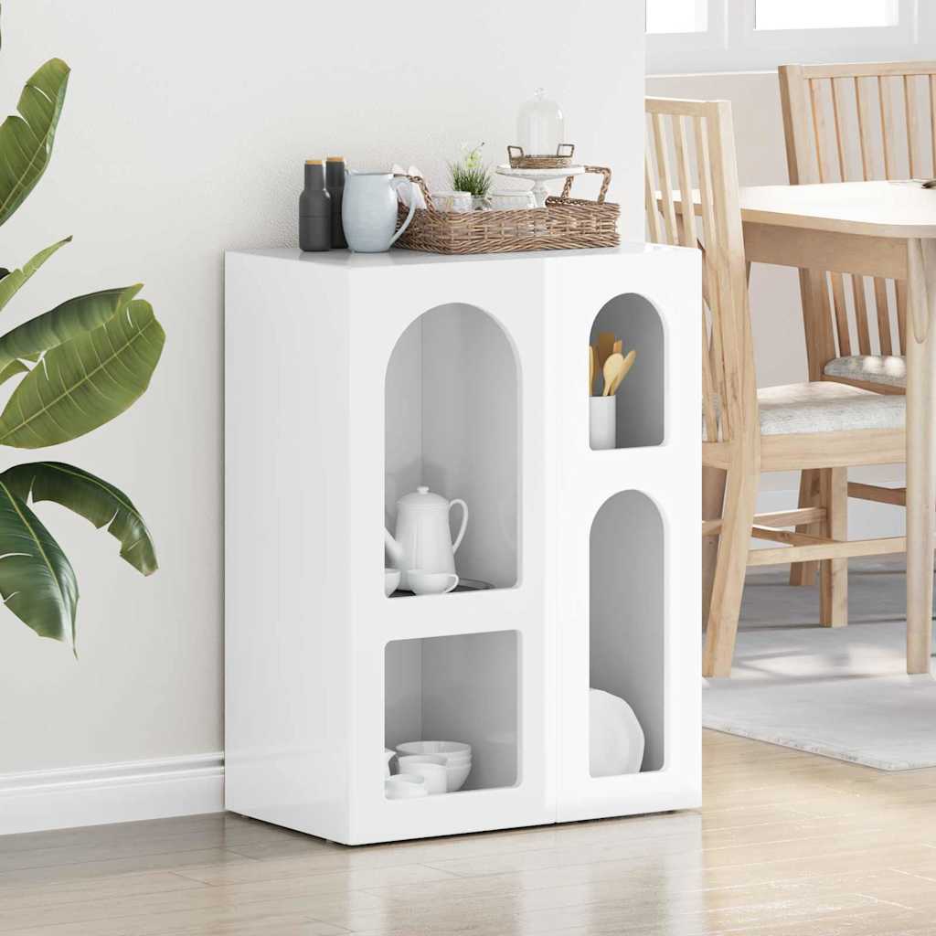 Buffet Blanc brillant 59 x 35 x 80,5 cm Bois d'ingénierie - XIOS