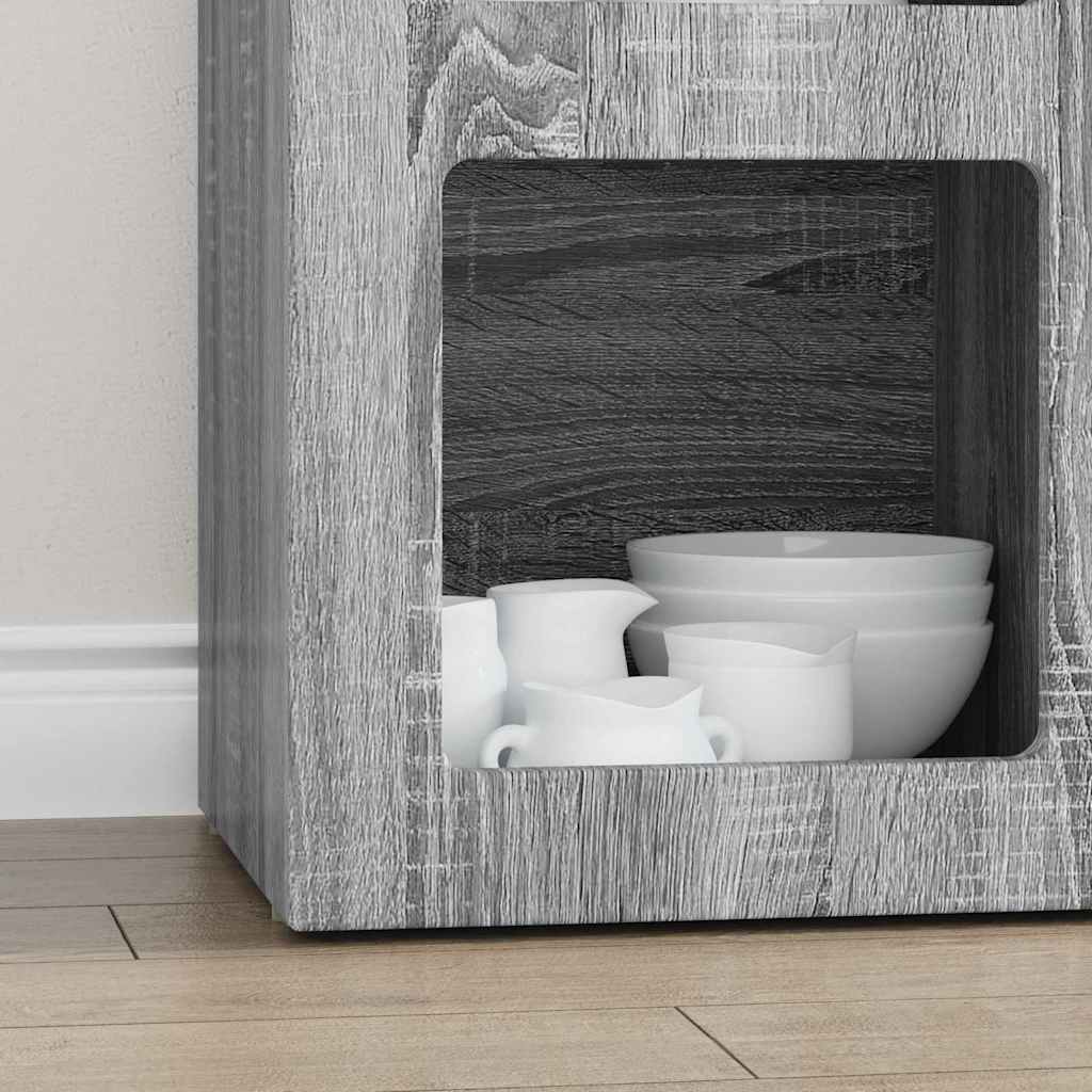 Buffet Gris Sonoma 59 x 35 x 80,5 cm Bois d'ingénierie - XIOS
