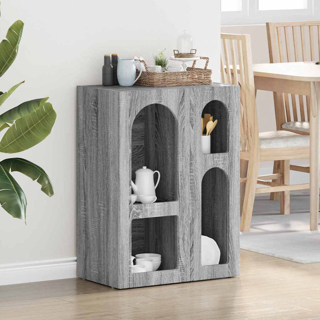 Buffet Gris Sonoma 59 x 35 x 80,5 cm Bois d'ingénierie - XIOS