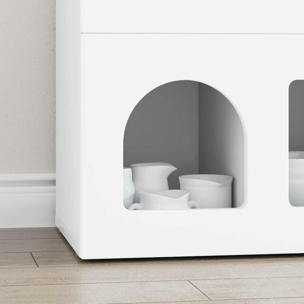Buffet Blanc 80,5 x 35 x 59 cm Bois d'ingénierie - XIOS