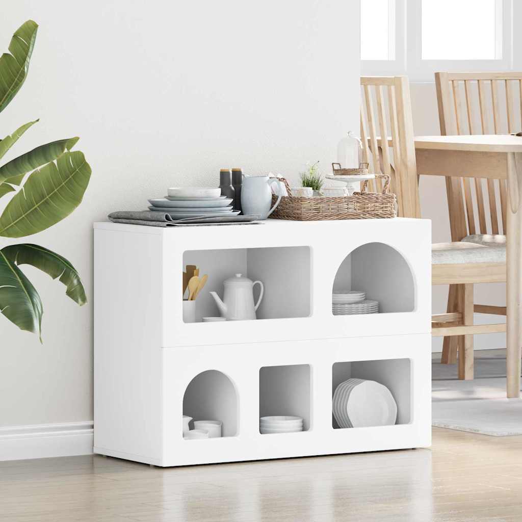 Buffet Blanc 80,5 x 35 x 59 cm Bois d'ingénierie - XIOS