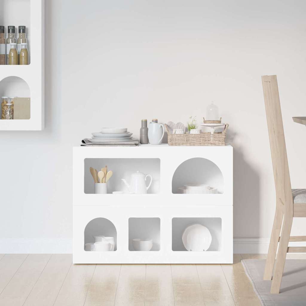 Buffet Blanc 80,5 x 35 x 59 cm Bois d'ingénierie - XIOS