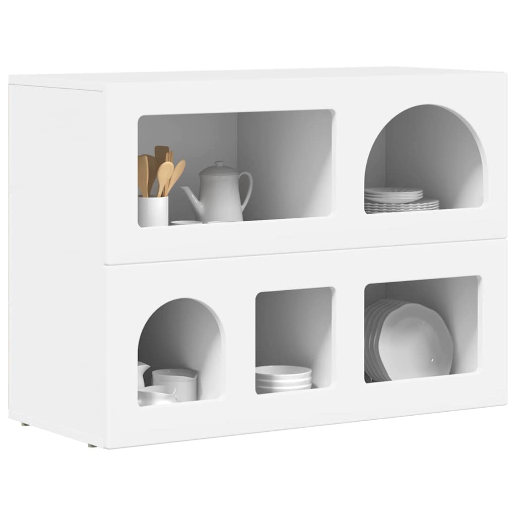 Buffet Blanc 80,5 x 35 x 59 cm Bois d'ingénierie - XIOS