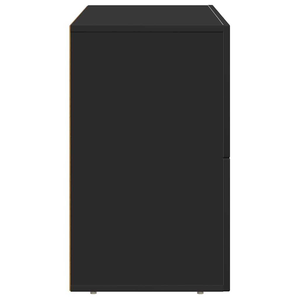 Buffet Noir 80,5 x 35 x 59 cm Bois d'ingénierie - XIOS