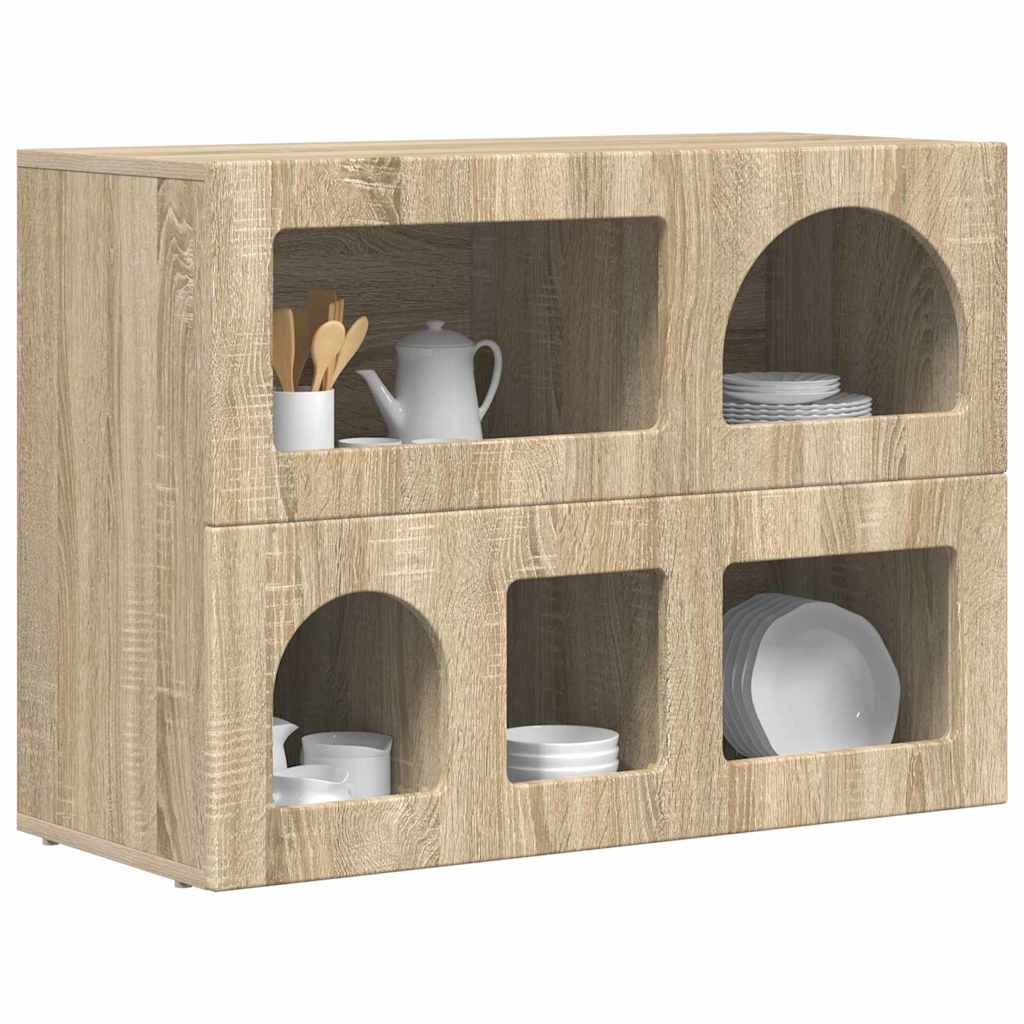 Buffet Chêne Sonoma 80,5 x 35 x 59 cm Bois d'ingénierie - XIOS
