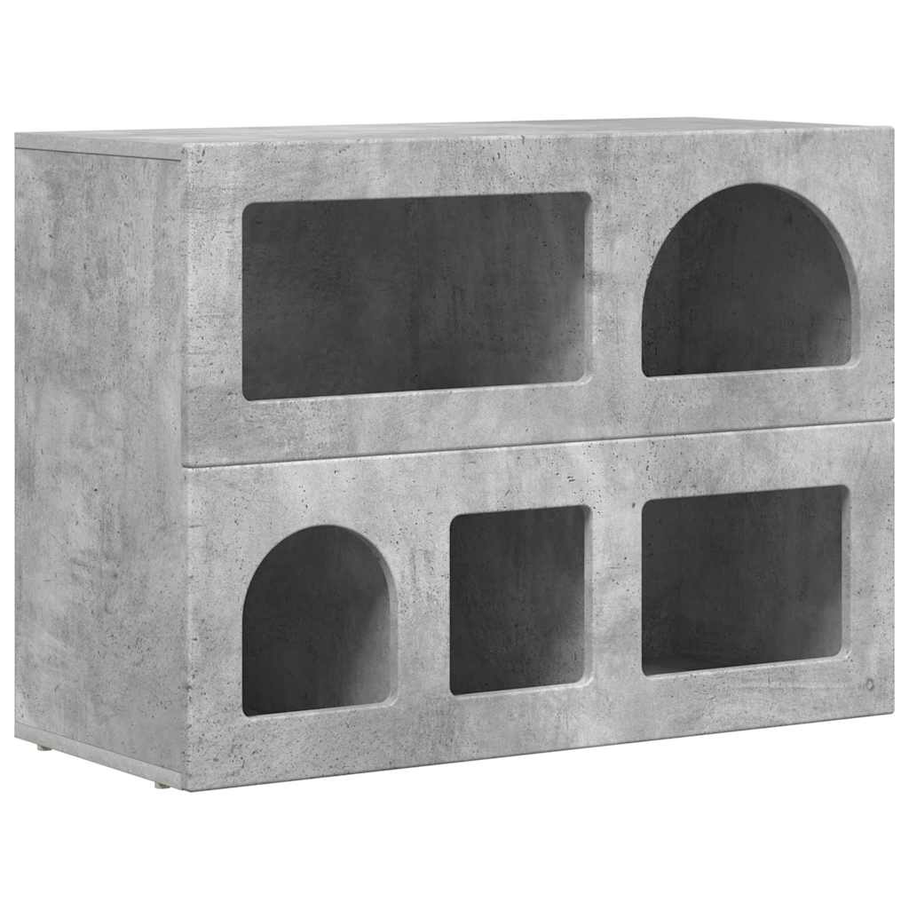 Buffet Gris béton 80,5 x 35 x 59 cm Bois d'ingénierie - XIOS